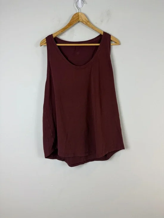 Lululemon Women’s Sleeveless Scoop Neck Tank Top - Burgundy - Picture 1 of 5